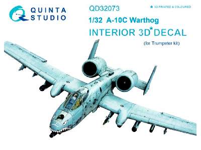 A-10c 3d-printed And Coloured Interior On Decal Paper - zdjęcie 1