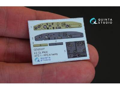 Kfz 1-4 3d-printed And Coloured Interior On Decal Paper - zdjęcie 2