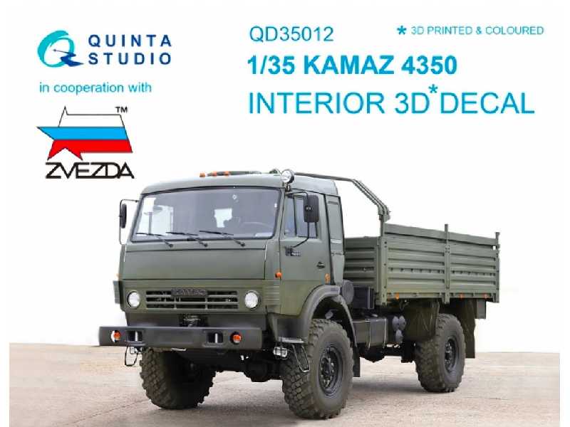 Kamaz 4350 Mustang Family 3d-printed And Coloured Interior On Decal Paper - zdjęcie 1 Kamaz 4350 Mustang Family 3d-printed And Coloured Interior On Decal Paper - zdjęcie 1