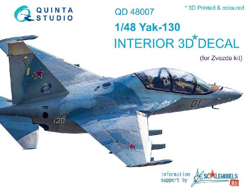 Yak-130 3d-printed & Coloured Interior On Decal Paper - zdjęcie 1 Yak-130 3d-printed & Coloured Interior On Decal Paper - zdjęcie 1