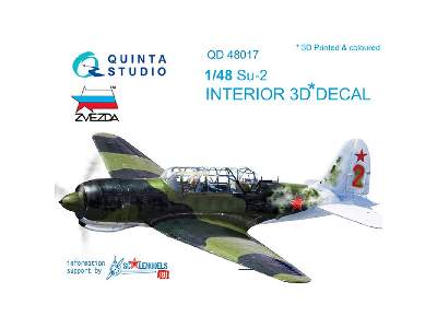 Su-2 3d-printed & Coloured Interior On Decal Paper - zdjęcie 1