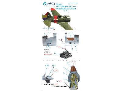 I-16 Type 10 3d-printed & Coloured Interior On Decal Paper - zdjęcie 11