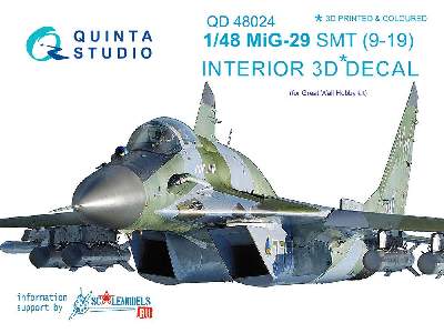 Mig-29 Smt (9-19) 3d-printed & Coloured Interior On Decal Paper - zdjęcie 1