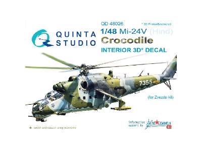 Mi-24v 3d-printed & Coloured Interior On Decal Paper - zdjęcie 1