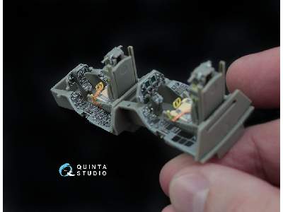 F-16d (Block 30/40/50) 3d-printed & Coloured Interior On Decal Paper (Reissued Qd48045-pro) - zdjęcie 12