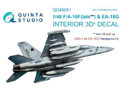 F/A-18f Late / Ea-18g 3d-printed & Coloured Interior On Decal Paper - zdjęcie 1