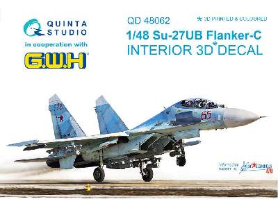 Su-27ub 3d-printed & Coloured Interior On Decal Paper - zdjęcie 1