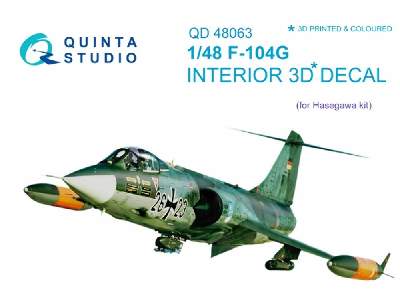 F-104g 3d-printed & Coloured Interior On Decal Paper - zdjęcie 1