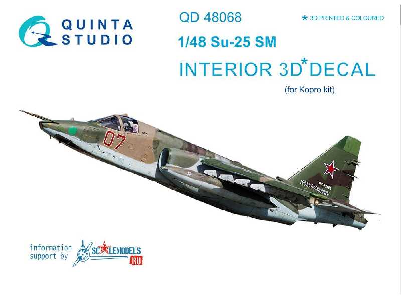 Su-25sm 3d-printed & Coloured Interior On Decal Paper - zdjęcie 1
