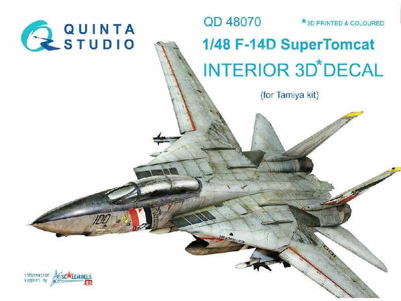 F-14d 3d-printed & Coloured Interior On Decal Paper (For Tamiya Kit) - zdjęcie 1 F-14d 3d-printed & Coloured Interior On Decal Paper (For Tamiya Kit) - zdjęcie 1
