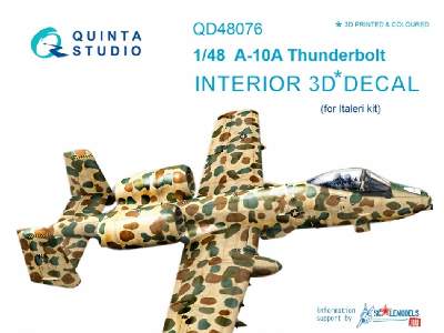 A-10a 3d-printed & Coloured Interior On Decal Paper - zdjęcie 1