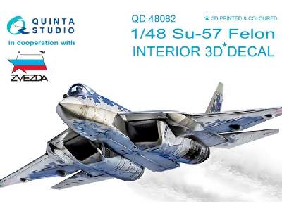 Su-57 3d-printed & Coloured Interior On Decal Paper - zdjęcie 1