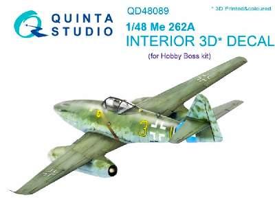 Me-262a 3d-printed And Coloured Interior On Decal Paper - zdjęcie 1