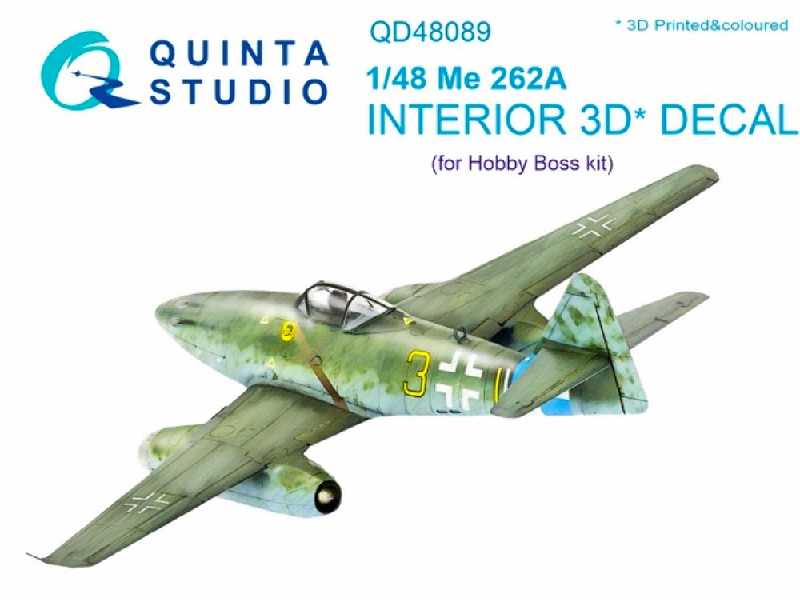 Me-262a 3d-printed And Coloured Interior On Decal Paper - zdjęcie 1