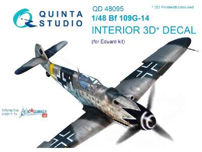 Bf 109g-14 3d-printed & Coloured Interior On Decal Paper - zdjęcie 1