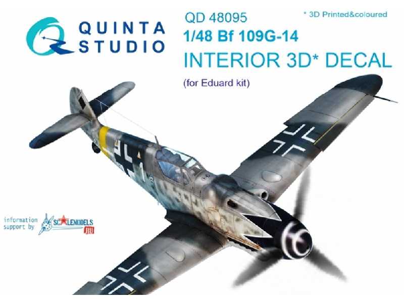 Bf 109g-14 3d-printed & Coloured Interior On Decal Paper - zdjęcie 1