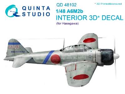 A6m2 3d-printed And Coloured Interior On Decal Paper - zdjęcie 1