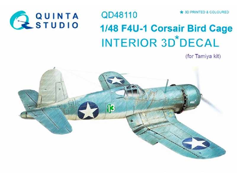 F4u-1 Corsair Bird Cage 3d-printed And Coloured Interior On Decal Paper - zdjęcie 1 F4u-1 Corsair Bird Cage 3d-printed And Coloured Interior On Decal Paper - zdjęcie 1