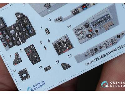 Mig-21pfm (Grey Color Panels) 3d-printed & Coloured Interior On Decal Paper - zdjęcie 5