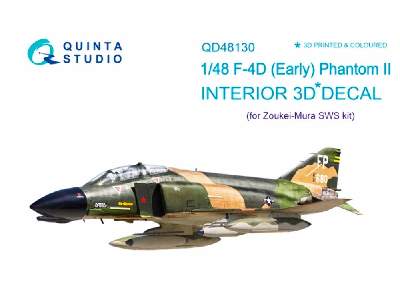 F-4d Early 3d-printed And Coloured Interior On Decal Paper - zdjęcie 1
