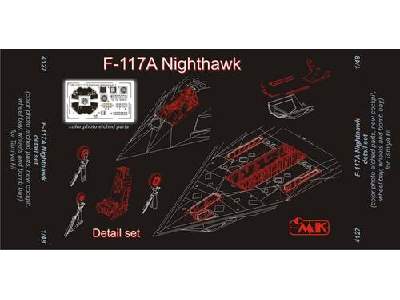 F-117A Nigthawk Detail Set (Tamiya) - zdjęcie 1