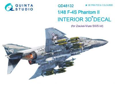 F-4s 3d-printed And Coloured Interior On Decal Paper - zdjęcie 1