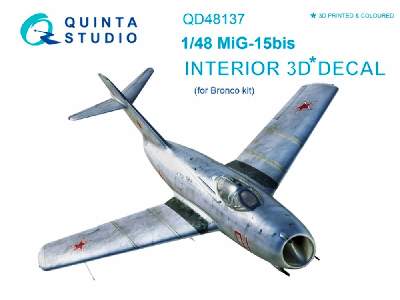 Mig-15 Bis 3d-printed And Coloured Interior On Decal Paper - zdjęcie 1