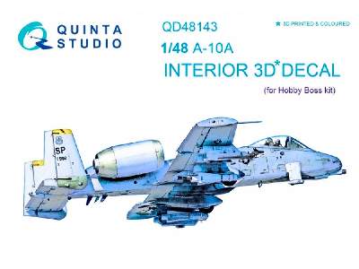 A-10a 3d-printed And Coloured Interior On Decal Paper - zdjęcie 1