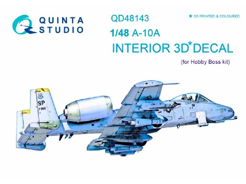 A-10a 3d-printed And Coloured Interior On Decal Paper - zdjęcie 1