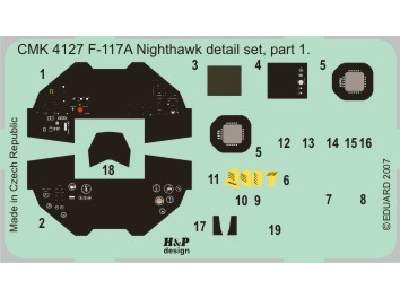F-117A Nigthawk Detail Set (Tamiya) - zdjęcie 8