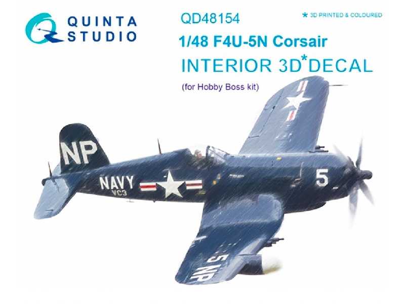 F4u-5n 3d-printed And Coloured Interior On Decal Paper - zdjęcie 1