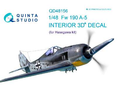 Fw 190a-5 3d-printed And Coloured Interior On Decal Paper - zdjęcie 1