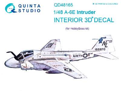 A-6e Intruder 3d-printed And Coloured Interior On Decal Paper - zdjęcie 1