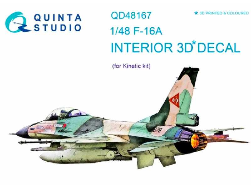 F-16a 3d-printed And Coloured Interior On Decal Paper - zdjęcie 1