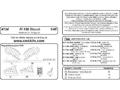 Fi 156 Storch Detail Set for Tamiya - zdjęcie 2