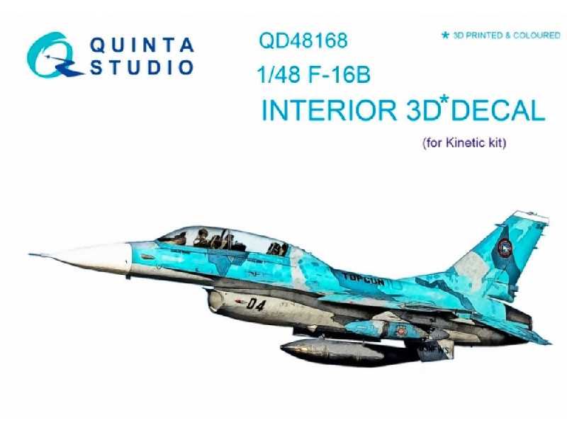 F-16b 3d-printed And Coloured Interior On Decal Paper - zdjęcie 1