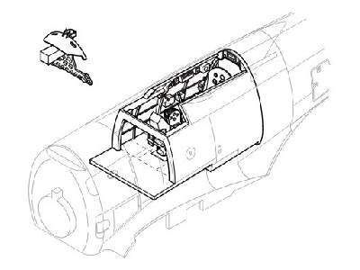 Ki-84 Hayate interior set - zdjęcie 1