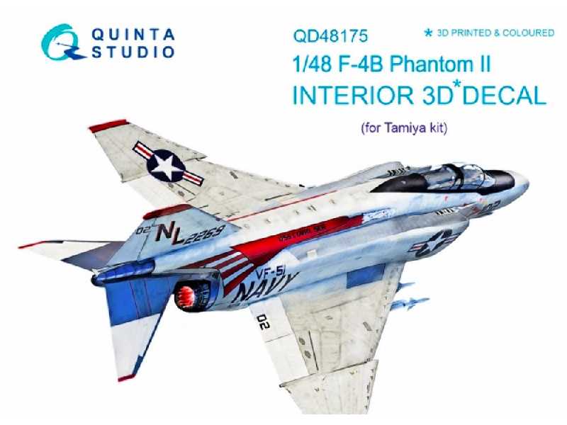 F-4b 3d-printed And Coloured Interior On Decal Paper - zdjęcie 1
