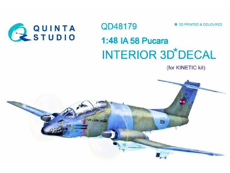 Ia 58 Pucara 3d-printed And Coloured Interior On Decal Paper - zdjęcie 1