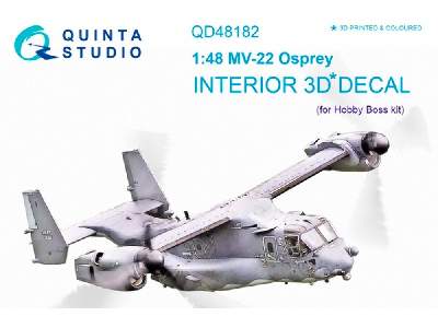 Mv-22 Osprey 3d-printed And Coloured Interior On Decal Paper - zdjęcie 1