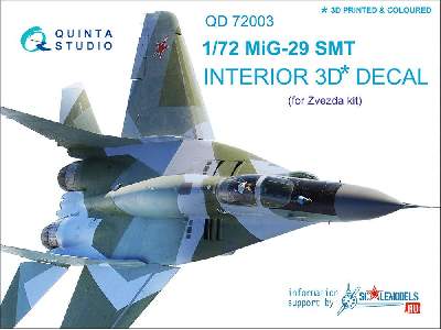 Mig-29 Smt 3d-printed & Coloured Interior On Decal Paper - zdjęcie 1