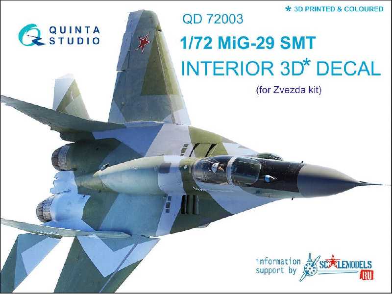 Mig-29 Smt 3d-printed & Coloured Interior On Decal Paper - zdjęcie 1 Mig-29 Smt 3d-printed & Coloured Interior On Decal Paper - zdjęcie 1