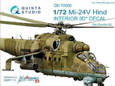 Mi-24v 3d-printed & Coloured Interior On Decal Paper - zdjęcie 1