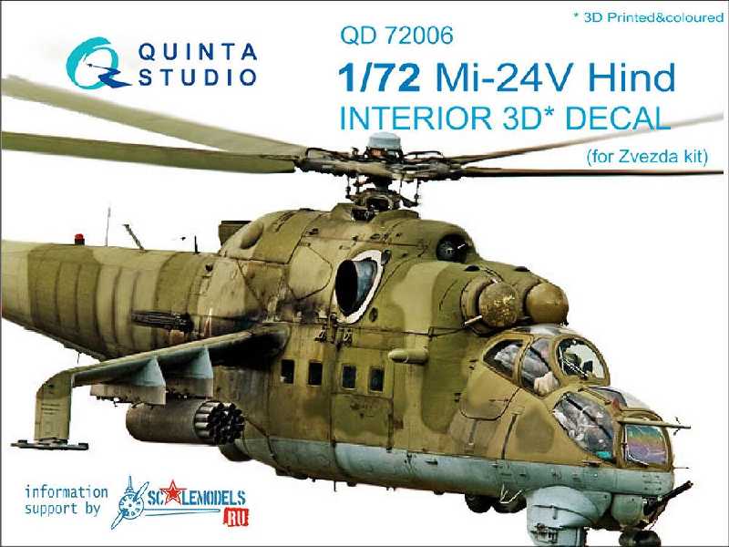 Mi-24v 3d-printed & Coloured Interior On Decal Paper - zdjęcie 1 Mi-24v 3d-printed & Coloured Interior On Decal Paper - zdjęcie 1