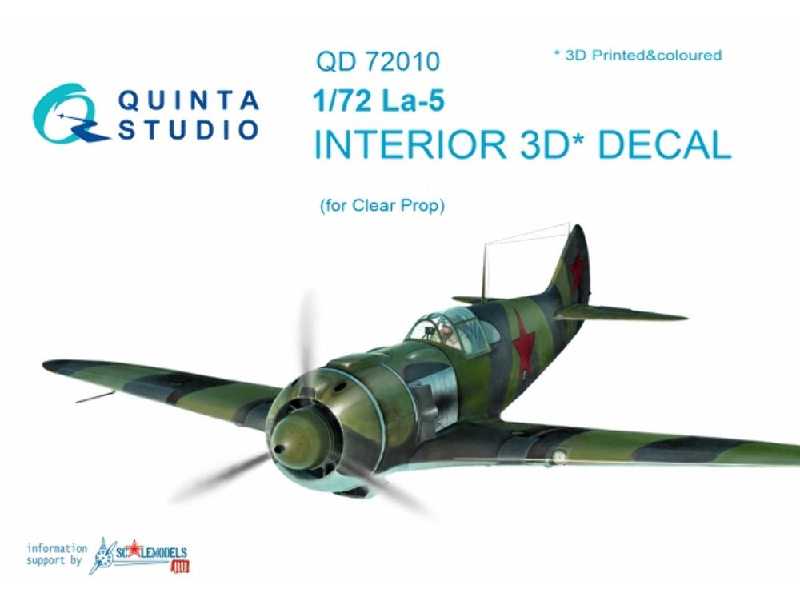 La-5 3d-printed & Coloured Interior On Decal Paper - zdjęcie 1 La-5 3d-printed & Coloured Interior On Decal Paper - zdjęcie 1