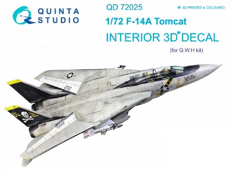 F-14a 3d-printed And Coloured Interior On Decal Paper - zdjęcie 1 F-14a 3d-printed And Coloured Interior On Decal Paper - zdjęcie 1