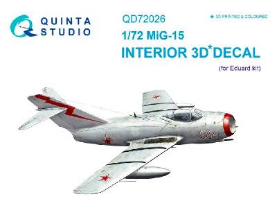 Mig-15 3d-printed And Coloured Interior On Decal Paper - zdjęcie 1