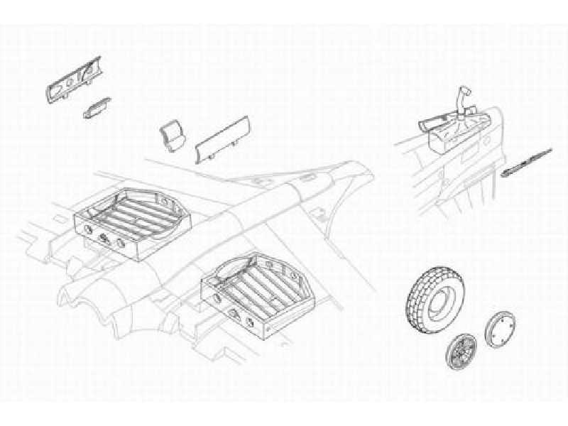P-40E Warhawk undercarriage set - zdjęcie 1