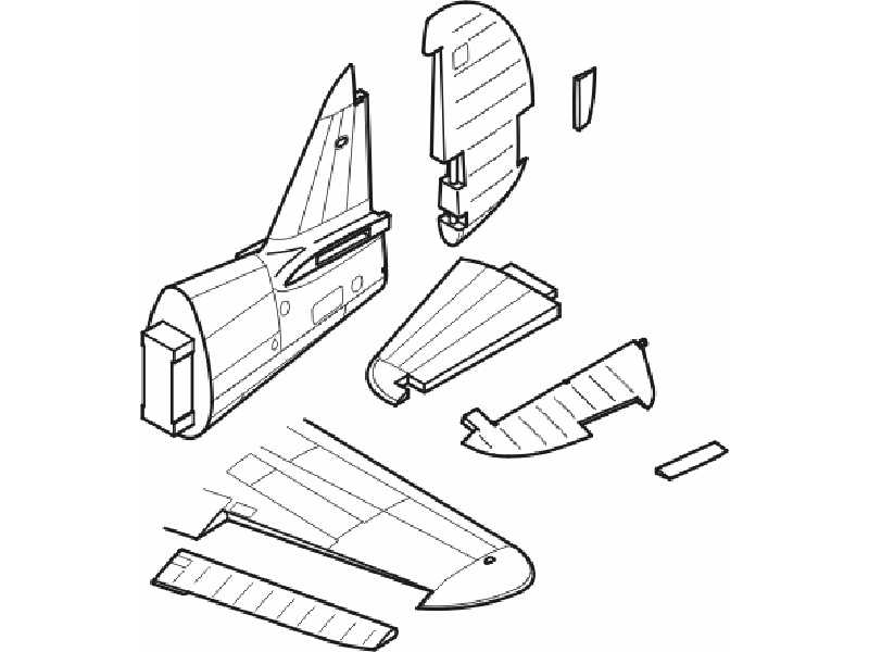 P-40 E Control Surfaces - zdjęcie 1