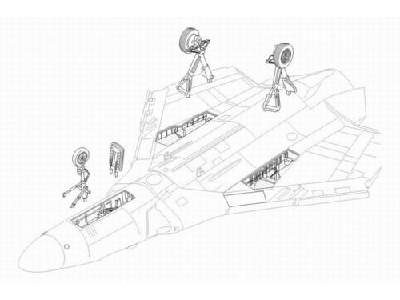 F4D-1 Skyray undercarriage set - zdjęcie 1